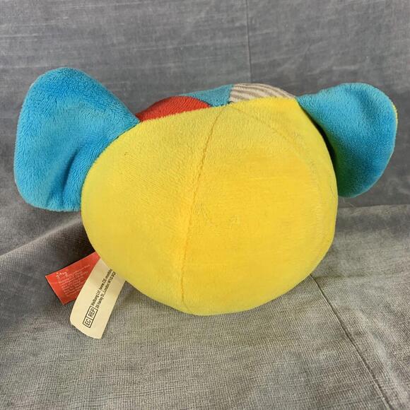 Gitzy Baby Elephant Rattle Plush Ball Sensory Nursery Toy Stuffed Animal - Picture 3 of 5